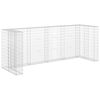 vidaXL Gabionmur f&ouml;r soptunnor galvaniserat st&aring;l 320x100x120 cm