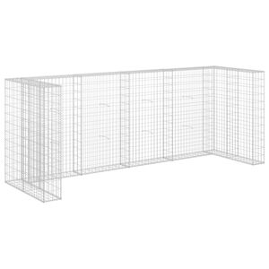 vidaXL Gabionmur f&ouml;r soptunnor galvaniserat st&aring;l 320x100x120 cm