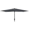 ProGarden Tr&auml;dg&aring;rdsparasoll Lundi 150x250 cm m&ouml;rkgr&aring;