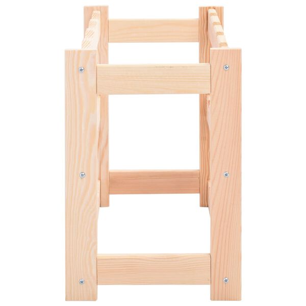 vidaXL Vinställ för 12 flaskor furu