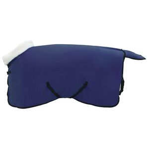 vidaXL H&auml;stdyna M&ouml;rkbl&aring; 75 cm Polar fleece