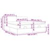 vidaXL Ottoman sängram med madrasser ljusgrå 160x200 cm tyg