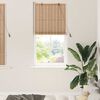 vidaXL Rullgardin med gardiner Natur 80 x 220 cm Bambu