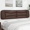 vidaXL Headboard Cushion "Hvar" Brown 200 cm Faux Leather