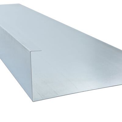 vidaXL Snigelkanter 4 st galvaniserat stål 150x7x25 cm 0,7 mm