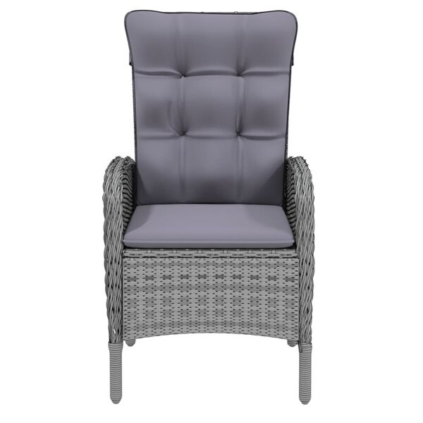 vidaXL Matgrupp f&ouml;r tr&auml;dg&aring;rden 9 delar konstrotting gr&aring;