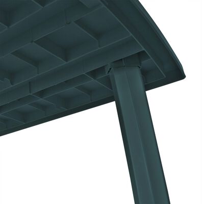 vidaXL Trädgårdsbord grön 210x96x72 cm plast