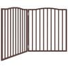 vidaXL Hundgrind hopf&auml;llbar 2 paneler brun ek 160 cm poppel