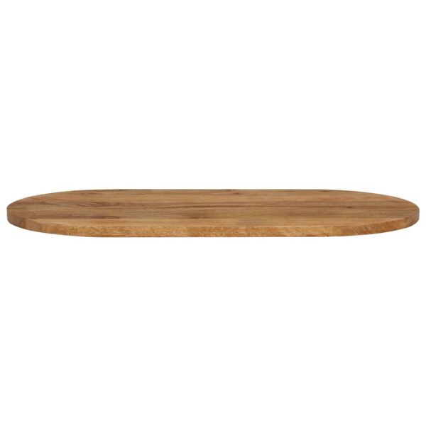 vidaXL Bordsskiva 100x40x2,5 cm oval massivt mangoträ