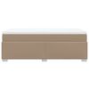 vidaXL Rams&auml;ng med b&auml;ddmadrass cappuccino 80x200 cm konstl&auml;der