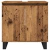 vidaXL Badrumsskåp åldrat trä 58x33x60 cm konstruerat trä