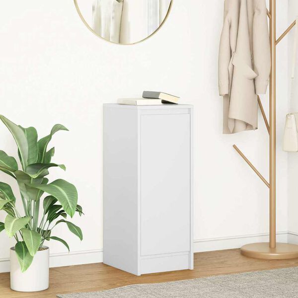 vidaXL Sk&auml;nk vit 29,5x34x76 cm konstruerat tr&auml;