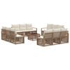 vidaXL Tr&auml;dg&aring;rdsoffset 13 pcs Beige konstrotting