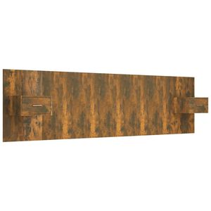 vidaXL S&auml;nggavel med l&aring;dor r&ouml;kf&auml;rgad ek konstruerat tr&auml;