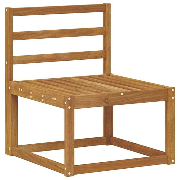 vidaXL Utomhussoffset med kudde 4 pcs Naturlig och Gr&auml;dde