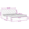 vidaXL Bed with Mattress Pink 160x200 cm Velvet