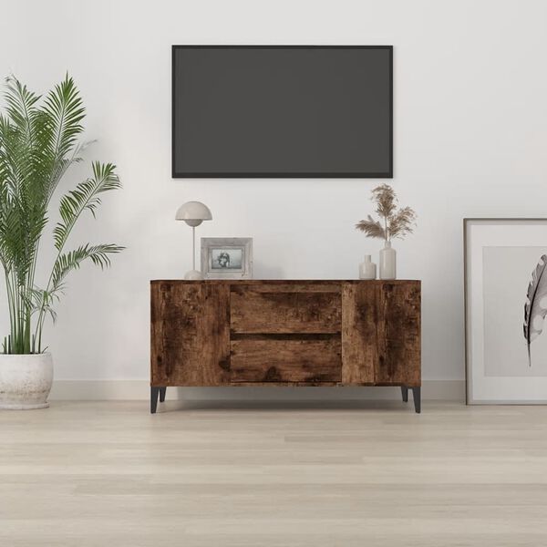 vidaXL Tv-b&auml;nk r&ouml;kf&auml;rgad ek 102x44,5x50 cm konstruerat tr&auml;