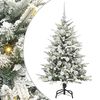 vidaXL Konstgjord F&ouml;rbelyst Julgran med Bollsats Gr&ouml;n 120 cm