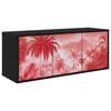vidaXL V&auml;ggmonterad TV-sk&aring;p AACHEN 102 x 33 x 40 cm Svart ek