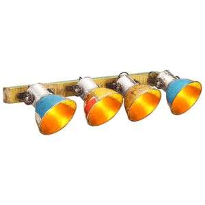 vidaXL Industriell v&auml;gglampa flerf&auml;rgad 90x25 cm E27