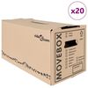 vidaXL Flyttlåda 20 pcs Naturfärg 59 x 31,5 x 31,5 cm Kartong
