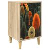vidaXL Nattduksbord ZAANDAM Sonoma-ek 36 x 33 x 60 cm Konstruerat tr&auml;