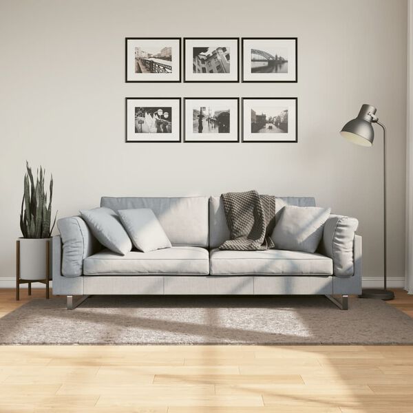 vidaXL Ryamatta PAMPLONA l&aring;ng lugg modern beige 100x200 cm