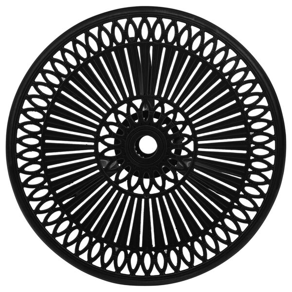 vidaXL Trädgårdsbord svart 62x62x65 cm gjuten aluminium