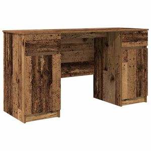 vidaXL Skrivbord Gammalt tr&auml; Konstruerat tr&auml; 140 x 49 x 76 cm