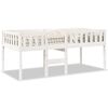 vidaXL Barns&auml;ng utan madrass vit 90x190 cm massiv furu