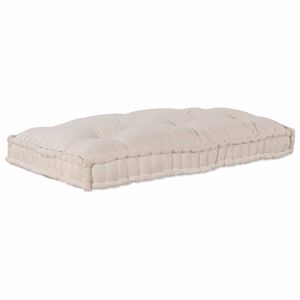 vidaXL Pallettsoffa Kudde Gr&auml;ddvit 120 x 80 x 12 cm Tyg