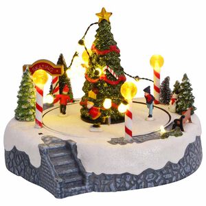 vidaXL Julby dekoration 22 x 21,5 x 17 cm Plast Flerf&auml;rgsdesign