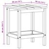 vidaXL Adirondack Sidel&aring;da Vit 38 x 38 x 46 cm HDPE