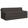 vidaXL F&auml;llbar Soffbed M&ouml;rkgr&aring; 120 x 60 x 49 cm Tyg