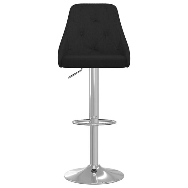 vidaXL Barstolar 2 st svart tyg