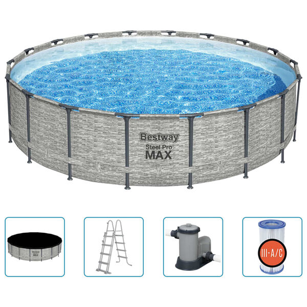 Bestway Poolset Power Steel 549x122 cm