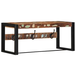vidaXL Kl&auml;dh&auml;ngare flerf&auml;rgad 80x35x35 cm massivt tr&auml; &aring;tervunnet