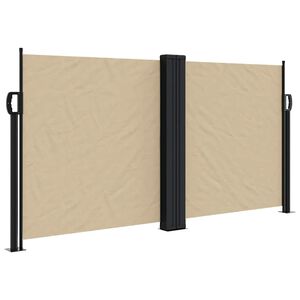 vidaXL Inf&auml;llbar sidomarkis beige 120x600 cm