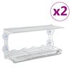 vidaXL F&aring;gelmatare f&ouml;r f&ouml;nster 2 st akryl 30x12x15 cm