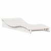 vidaXL Sols&auml;ng vit 205x80x31,5 cm massiv furu