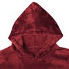 vidaXL Filt-hoodie Bordeaux R&ouml;d s Flanell