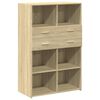 vidaXL H&ouml;gsk&aring;p sonoma-ek 80x42,5x124 cm konstruerat tr&auml;
