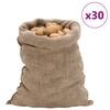 vidaXL Jutes&auml;ckar 30 st 60x105 cm 100% jute 220 gsm