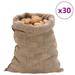 vidaXL Jutes&auml;ckar 30 st 60x105 cm 100% jute 220 gsm