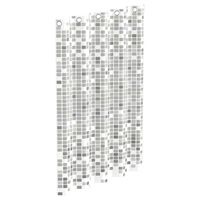 EISL Duschdraperi med grå mosaik-mönster 200x180x0,2 cm