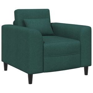 vidaXL F&aring;t&ouml;lj M&ouml;rkgr&ouml;n Tyg