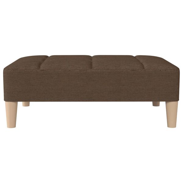 vidaXL Fotpall brun 78x56x32 cm tyg