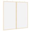 vidaXL Oannonserad tavla 80 x 80 x 1.4 cm Massiv furu Vit Hopf&auml;llbar