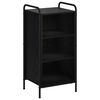 vidaXL Sideboard Svart ek 97 x 33 x 81 cm Konstruerat tr&auml;