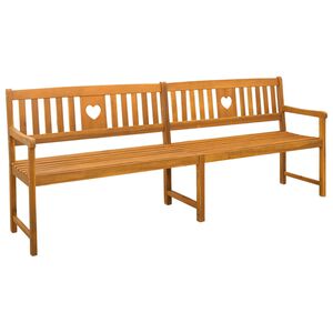 vidaXL Utomhusb&auml;nk Naturlig 220 x 55,5 x 90 cm Massivt Akaciatr&auml;